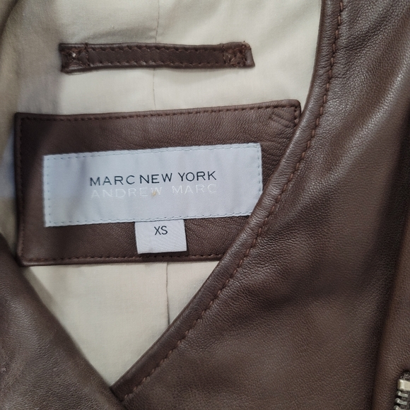 Andrew Marc Marc New York Leather Jacket - Picture 3 of 4